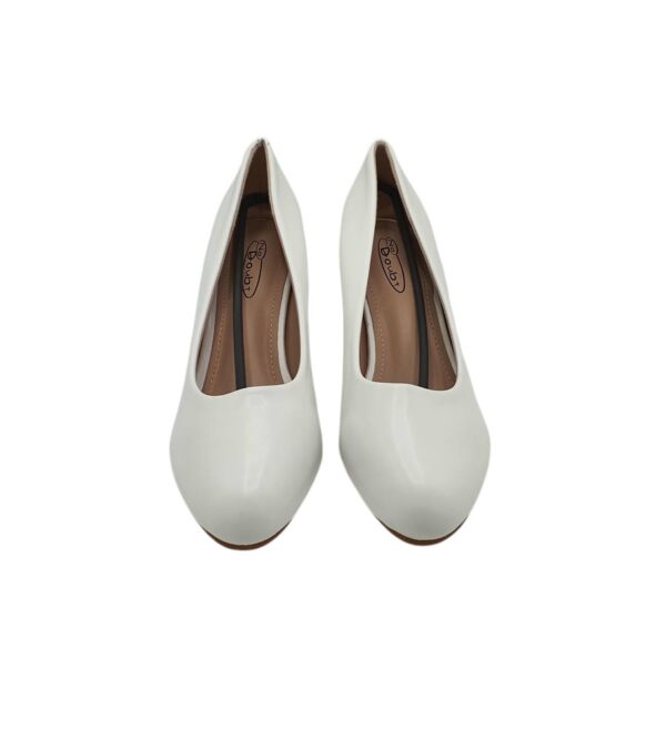 Pantofi dama No doubut 39, imitatie de piele, alb - imagine 3