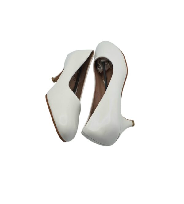 Pantofi dama No doubut 39, imitatie de piele, alb - imagine 4