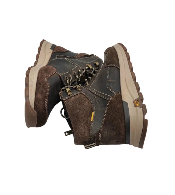Ghete barbati Camel active, 41,  piele, piele intoarsa, maro negru - imagine 4
