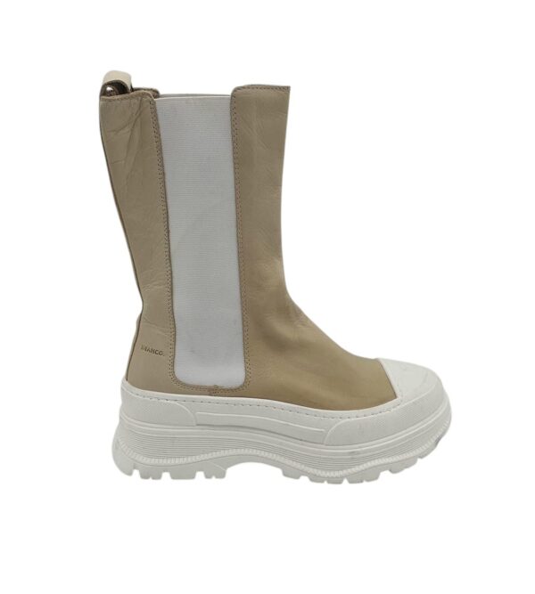 Cizme dama Bianco 41, piele, bej - imagine 1
