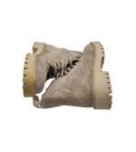 Ghete dama Last 38, piele intoarsa , bej - imagine 4