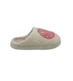 Papuci de casa dama  41, material textil, alb