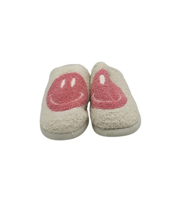 Papuci de casa dama  41, material textil, alb - imagine 3