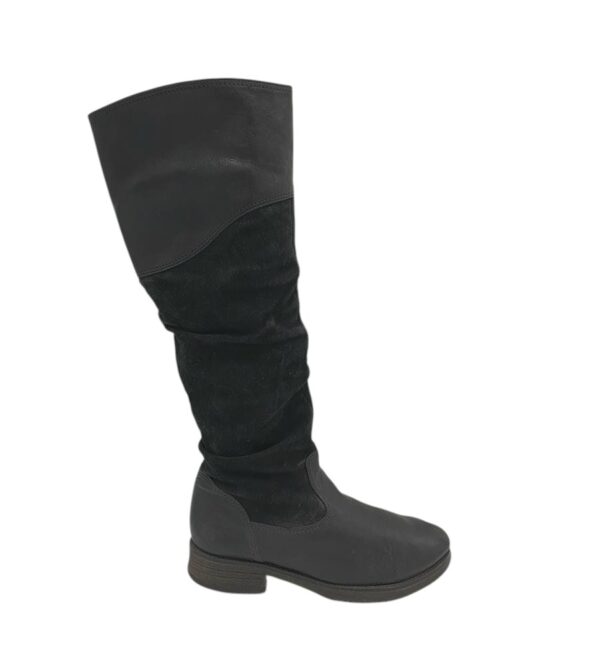 Cizme dama Gabor 38 , piele, piele intoarsa, negru - imagine 1