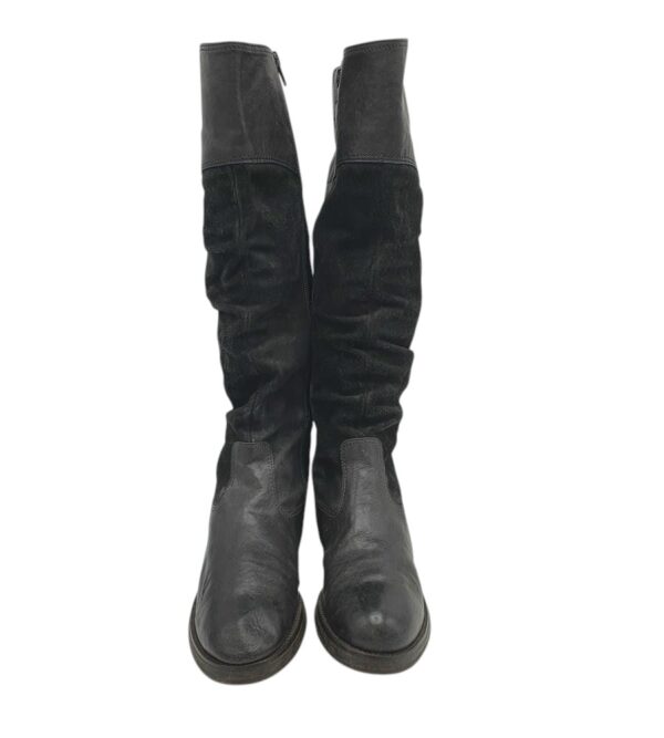 Cizme dama Gabor 38 , piele, piele intoarsa, negru - imagine 3