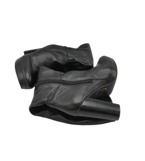 Cizme dama Spm 39, piele, negru - imagine 4
