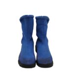 Cizme dama Land's End 41, piele intoarsa, material textil, albastru , imblanite - imagine 3