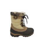 Cizme dama Freewalk 39, material textil, negru bej imblanite