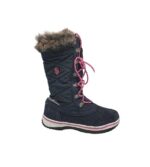 Cizme copii Trollkids 36, material textil, piele intoarsa, bleumarin, imblanite
