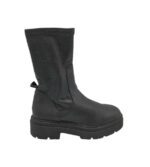 Cizme dama George 41, imitatie de piele, negru