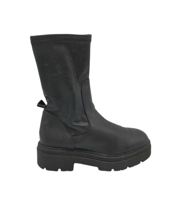 Cizme dama George 41, imitatie de piele, negru - imagine 1
