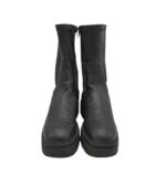 Cizme dama George 41, imitatie de piele, negru - imagine 3