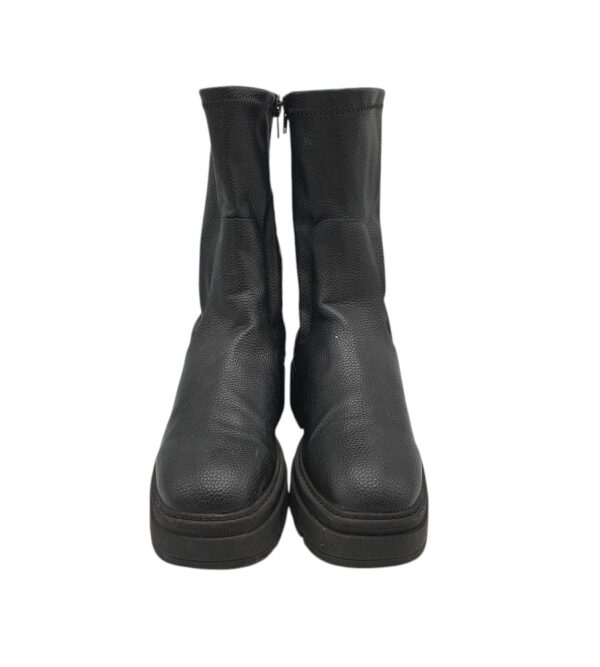 Cizme dama George 41, imitatie de piele, negru - imagine 3