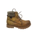 Ghete barbati Rieker 41, imitatie de piele, maro, imblanite