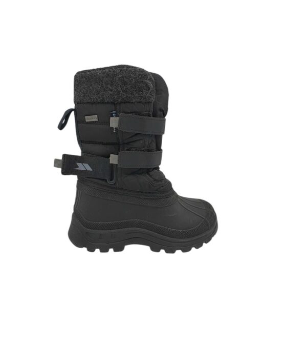 Cizme copii Trespass 31, alte materiale, material textil, negru waterproof - imagine 1