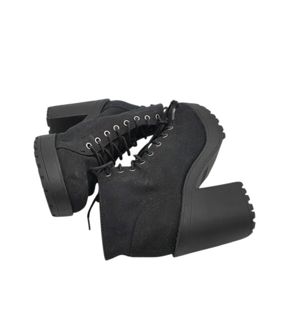 Ghete dama H&M 39, material textil, negru - imagine 4