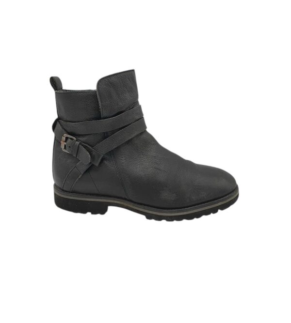 Ghete dama Salamander 40, piele, negru - imagine 1