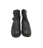 Ghete dama Salamander 40, piele, negru - imagine 3