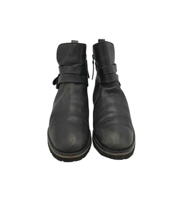 Ghete dama Salamander 40, piele, negru - imagine 3