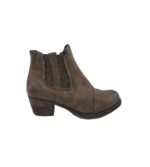 Botine dama Rieker 39, imitatie de piele, maro