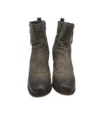 Botine dama Spm 39, imitatie de piele, gri - imagine 3