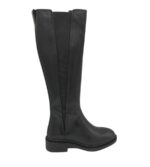 Cizme dama , piele, material textil, negru