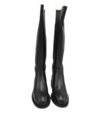 Cizme dama , piele, material textil, negru - imagine 3