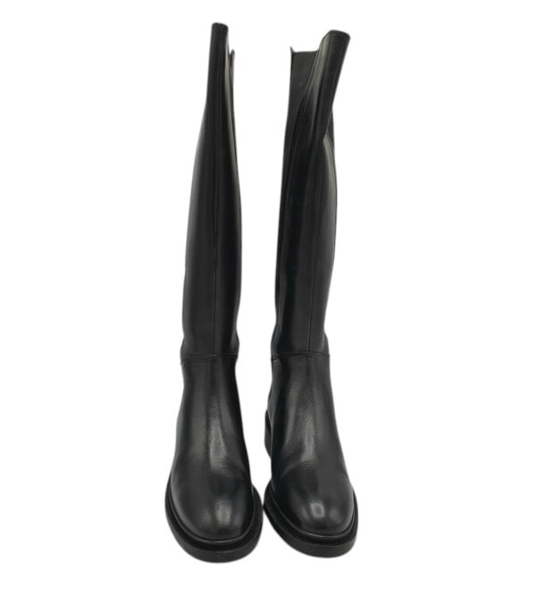 Cizme dama , piele, material textil, negru - imagine 3