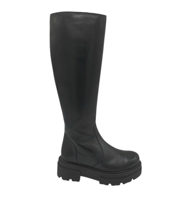 Cizme dama 36, piele, negru - imagine 1