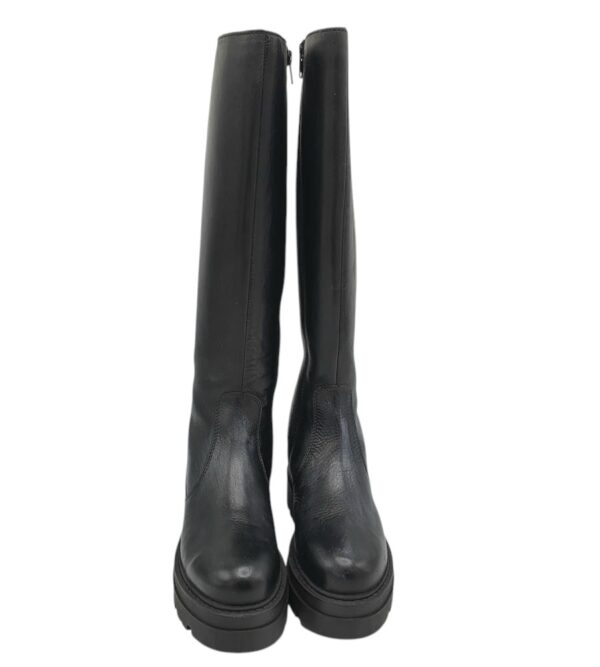 Cizme dama 36, piele, negru - imagine 3