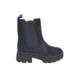 Ghete dama Gabor 38, piele, imitatie de piele, material textil, bleumarin