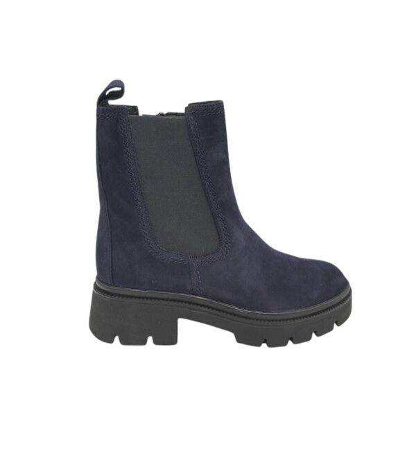 Ghete dama Gabor 38, piele, imitatie de piele, material textil, bleumarin - imagine 1