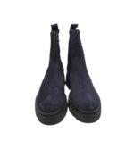 Ghete dama Gabor 38, piele, imitatie de piele, material textil, bleumarin - imagine 3