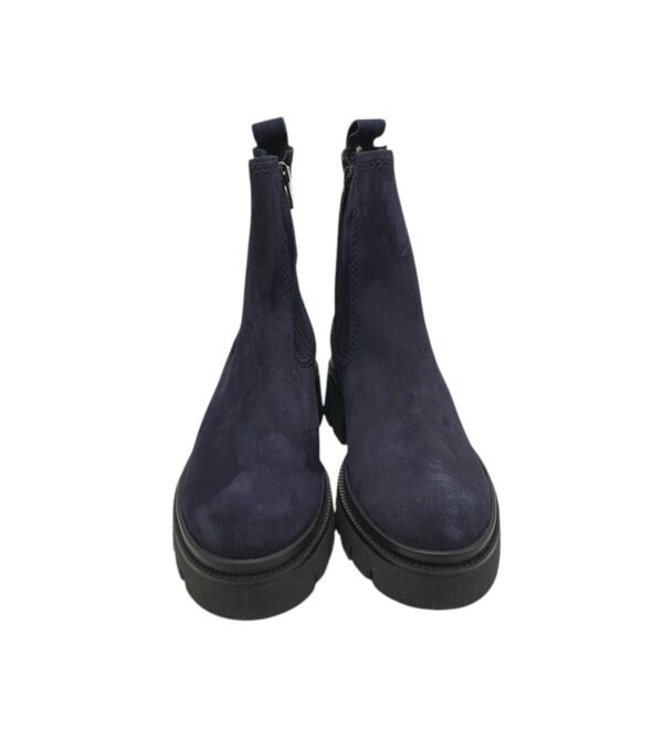 Ghete dama Gabor 38, piele, imitatie de piele, material textil, bleumarin - imagine 3