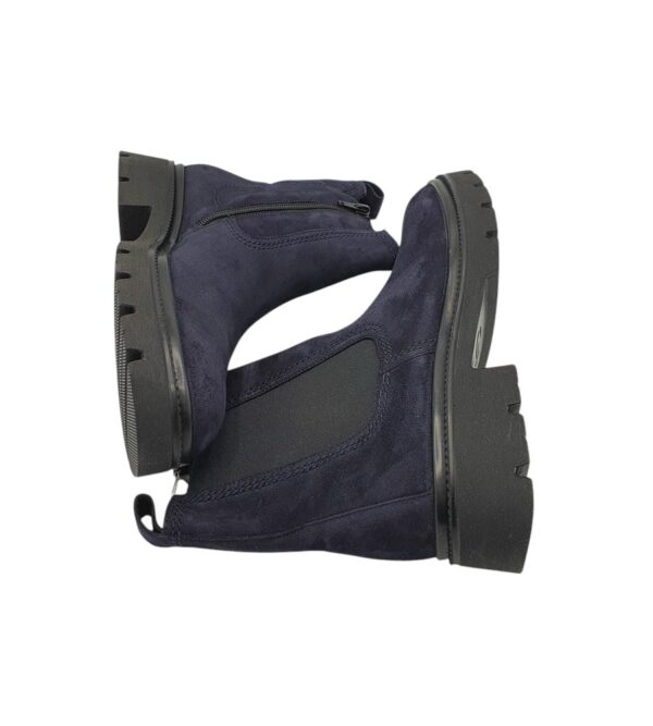Ghete dama Gabor 38, piele, imitatie de piele, material textil, bleumarin - imagine 4