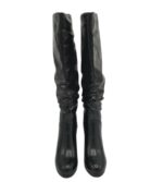 Cizme dama 37, imitatie de  piele, negru - imagine 3