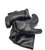 Cizme dama 37, imitatie de  piele, negru - imagine 4