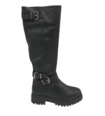 Cizme dama 42, piele, negru