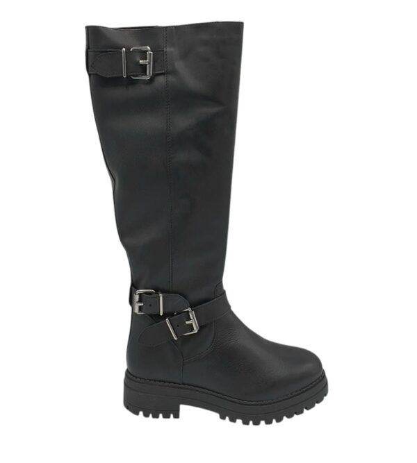 Cizme dama 42, piele, negru - imagine 1