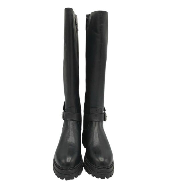 Cizme dama 42, piele, negru - imagine 3