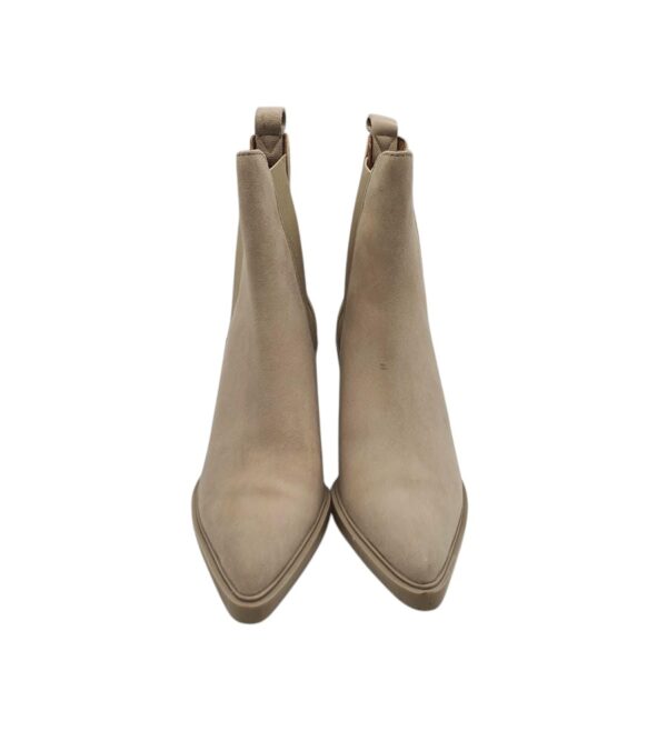 Botine dama 38, piele, bej - imagine 3