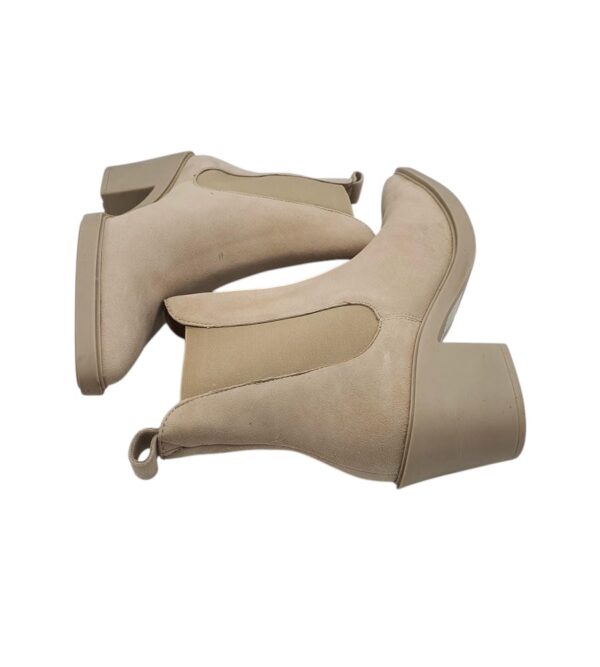 Botine dama 38, piele, bej - imagine 4