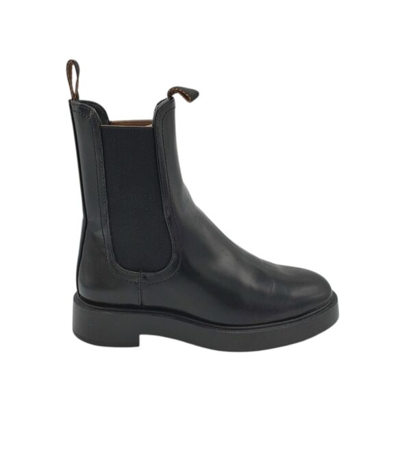 Botine dama H & M 38, imitație de piele, negru - imagine 1