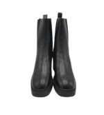 Botine dama Only 40, imitație de piele, negru - imagine 3