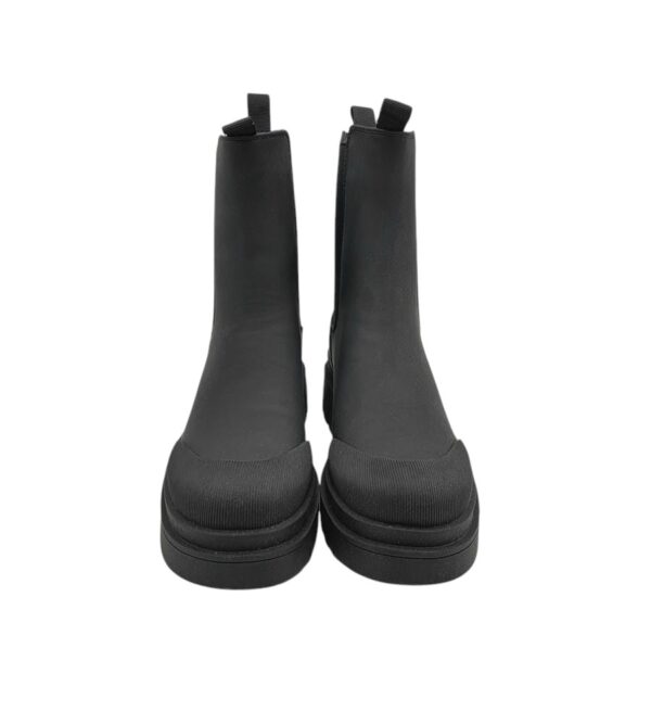 Botine dama  40, imitație de piele, material textil, negru - imagine 3