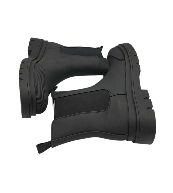 Botine dama  40, imitație de piele, material textil, negru - imagine 4