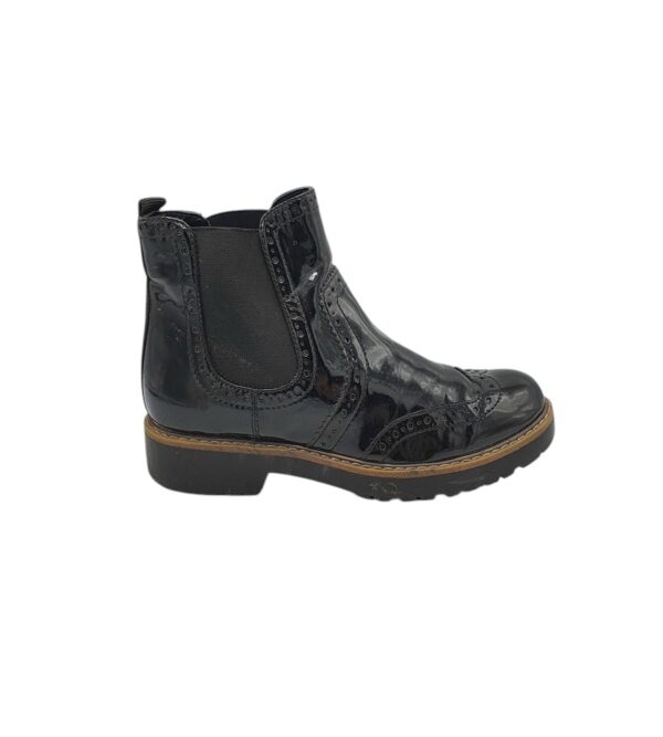 Ghete dama Graceland 39, imitatie de piele, negru - imagine 1