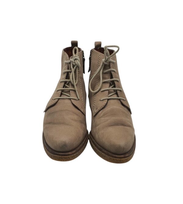 Botine dama Tamaris 37, imitatie de piele, bej - imagine 3