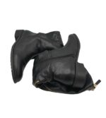 Cizme dama 38, imitație de piele, negru - imagine 4