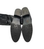 Cizme dama 38, imitație de piele, negru - imagine 5
